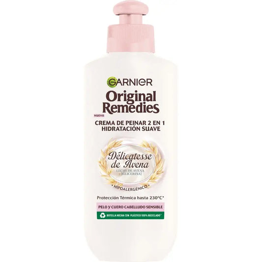 Garnier Ultra Doux 2 v 1 hydratačný kondicionér na česanie, 200 ml