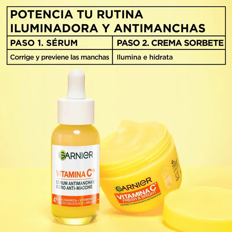 Garnier Vitamin C Fresh & Bright Hydratačný krém proti pigmentovým škvrnám, 85 ml