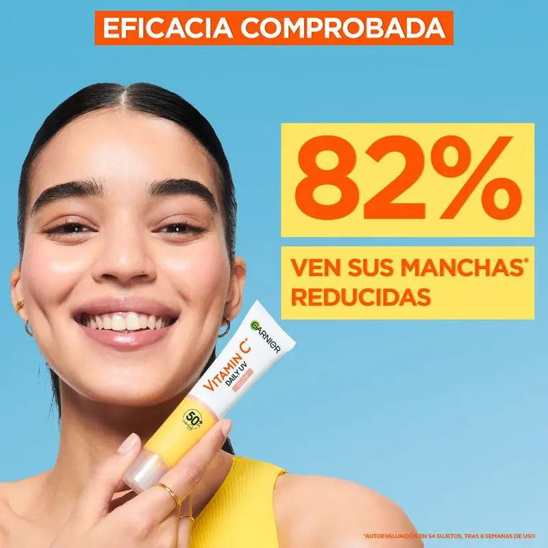 Garnier Vitamín C – denný fluid proti pigmentovým škvrnám s UV ochranou a rozjasňujúcim efektom SPF 50+, 40 ml