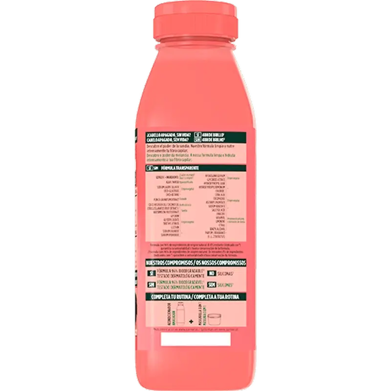 Garnier Fructis Hair Food Melón – revitalizačný šampón pre matné a bez života vlasy, 350 ml