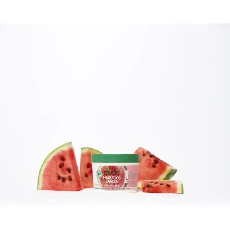 Garnier Fructis Hair Food Melón 3 v 1 revitalizačná maska na matné a bez života vlasy 400 ml
