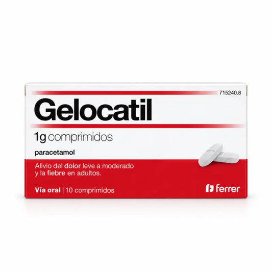 Gelocatil 1 g, 10 tabliet