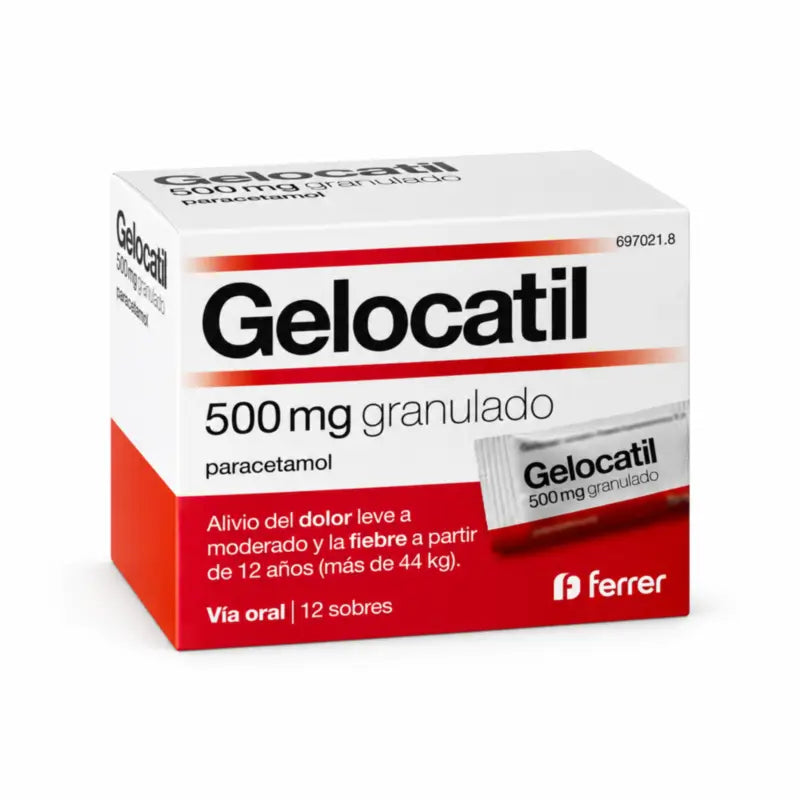 Gelocatil 500 mg granulát, 12 vrecúšok