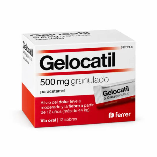 Gelocatil 500 mg granulát, 12 vrecúšok