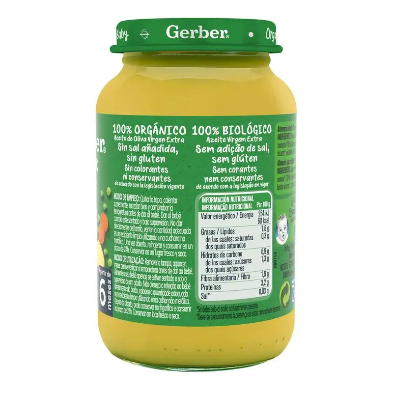 Gerber Organic Hrach, zemiaky a kuracie mäso, 190 g