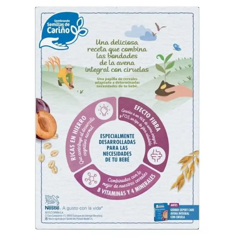 Nestlé Expert Kaša z ovsených vločiek a sliviek, 250 g
