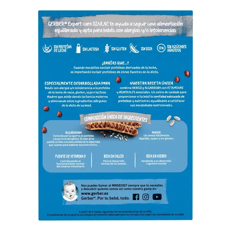 Gerber kaša Expertcare Sinlac, od 6 mesiacov, 250 g