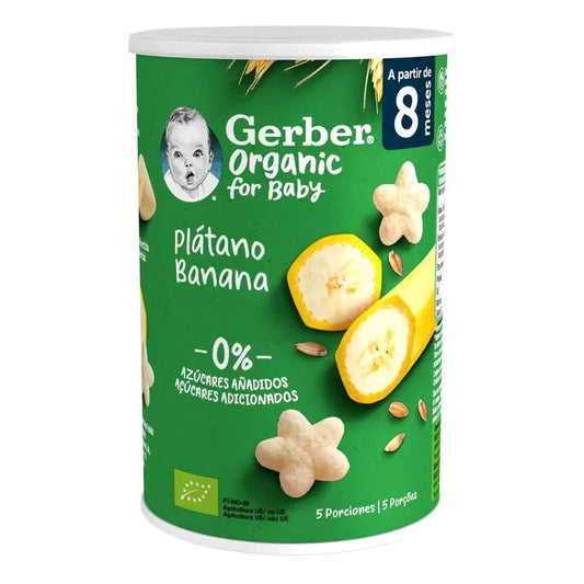 Gerber Snacks – organické cereálie s banánom, 35 g
