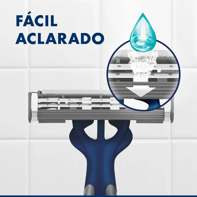 Gillette Blue II Max jednorazové holiace strojčeky, balenie po 10 ks, 2 čepele, lubrikačný gél