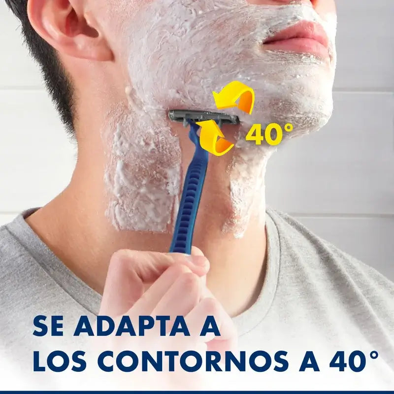 Gillette Blue II Max jednorazové holiace strojčeky, balenie po 10 ks, 2 čepele, lubrikačný gél