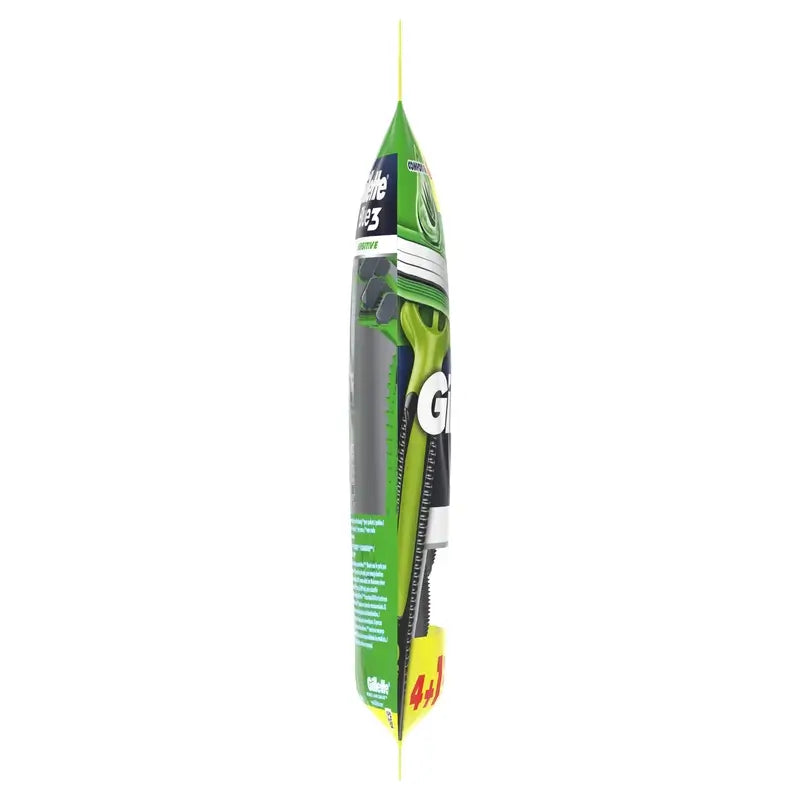 Gillette Blue3 Sensitive – jednorazový holiaci strojček pre mužov, 5 kusov