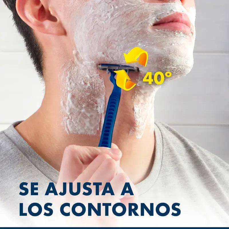 Gillette Blue3 Smooth jednorazové holiace strojčeky s 3 čepieľkami, 16 kusov