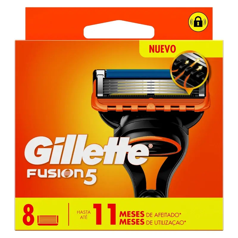 Náhradné hlavice Gillette Fusion 5, 8 kusov