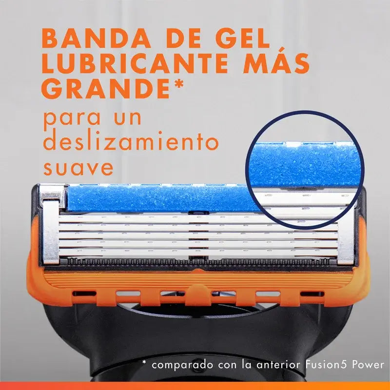 Gillette Fusion5 Power – náhradné čepele do holiacich strojčekov pre mužov, 4 ks