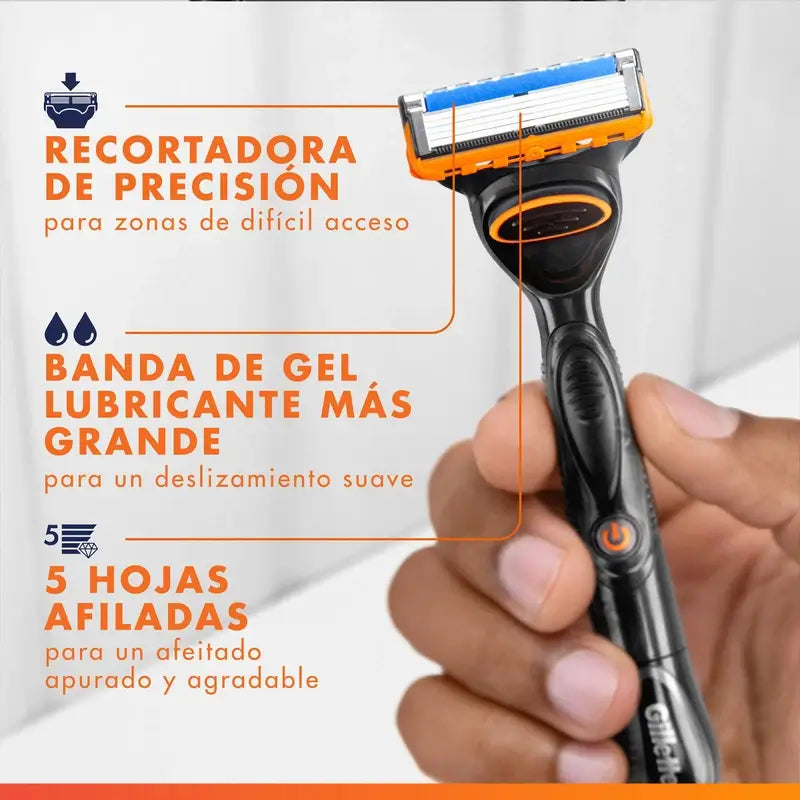 Gillette Fusion5 Power – náhradné čepele do holiacich strojčekov pre mužov, 4 ks