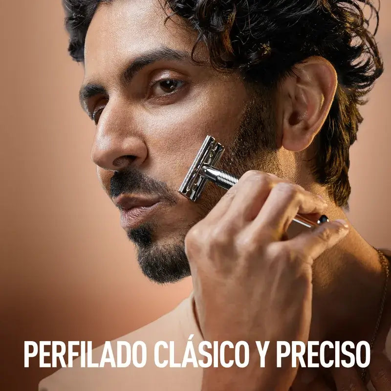 Gillette King C. Holiaci strojček s dvojitým ostrím na bradu + 5 čepieľok