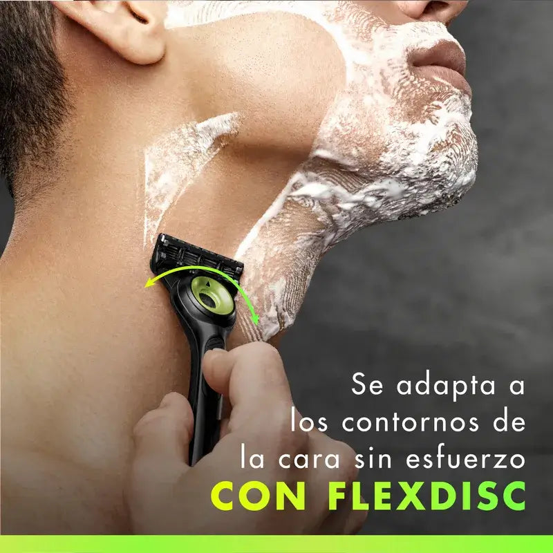 Gillette Labs holiaci strojček s exfoliačnou lištou + 5 náhradných hlavíc a stojan