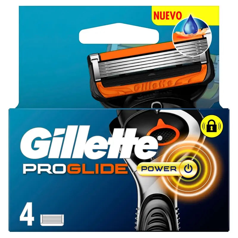 Gillette Proglide Power náhradné hlavice do holiaceho strojčeka pre mužov, 4 kusy