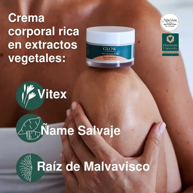 Glow Botánica Telový krém Menopause SOS, 50 ml