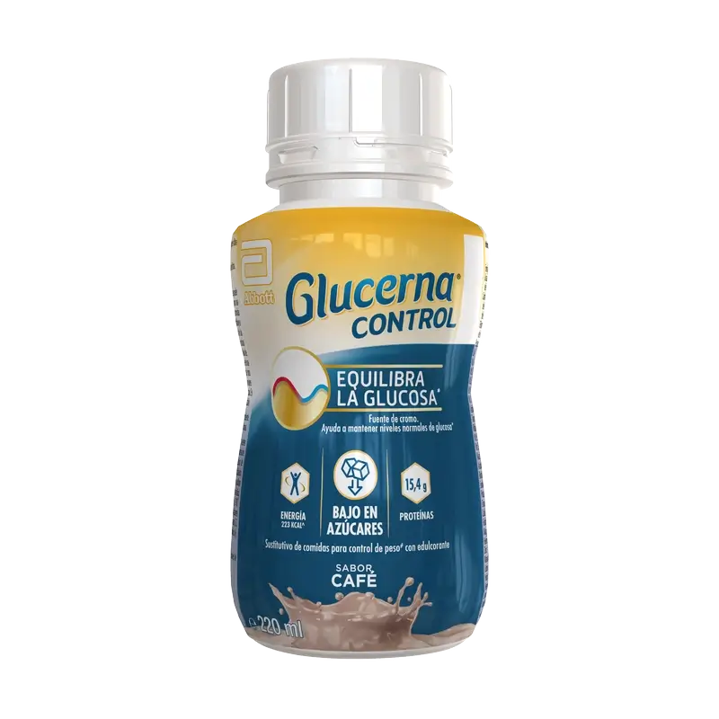 Glucerna Control s príchuťou kávy, 4 fľaše po 220 ml
