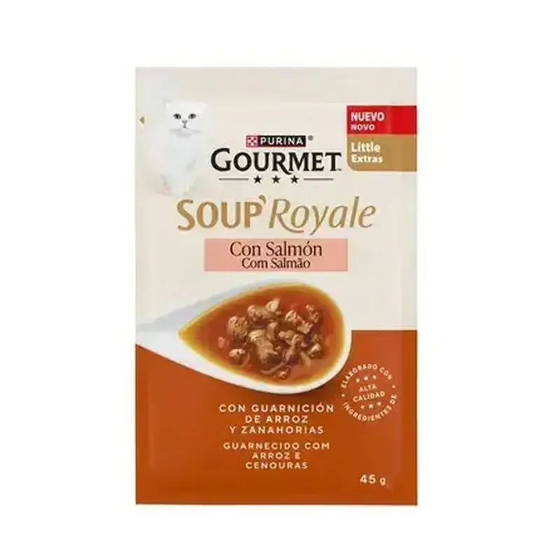 Gourmet Soup Cat Food – Salmon, 30 x 45 g