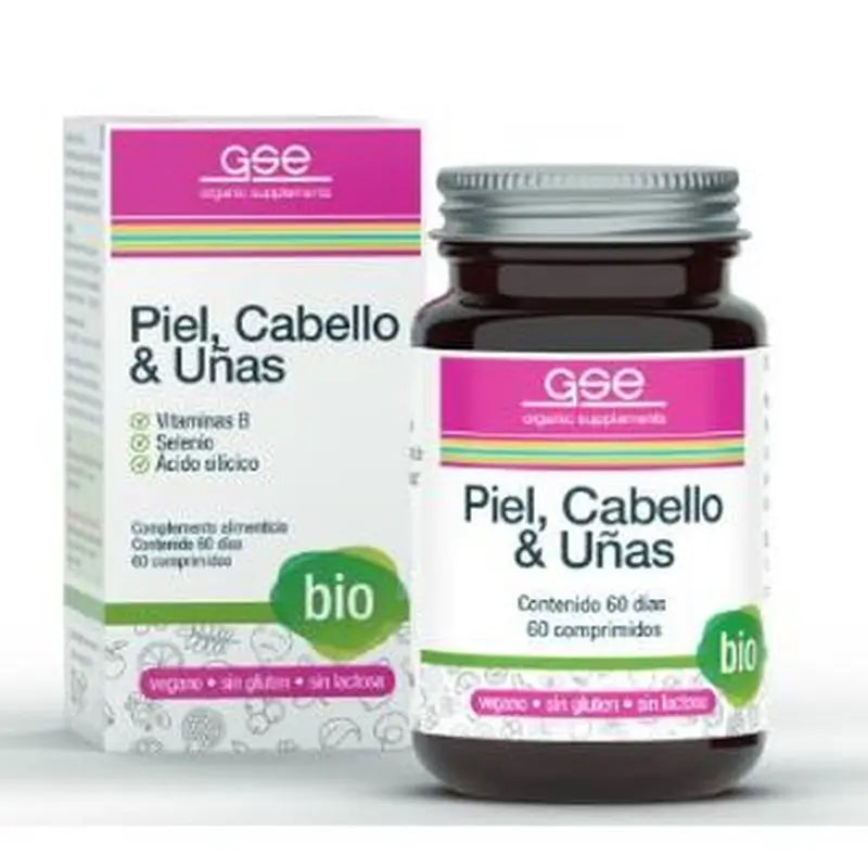 Gse Hair, Skin & Nails 60 Tablets Bio Vegan