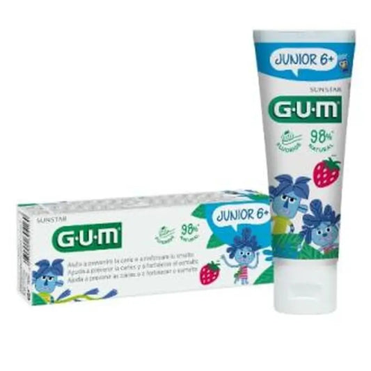 Gum Junior Children's Toothpaste Strawberry 7-12 Years 50Ml
