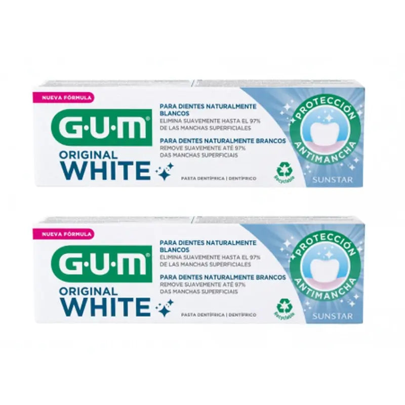 Zubná pasta Gum Original White 75 ml, 2 tuby