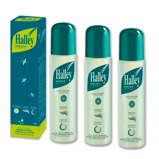 Halley – repelent proti hmyzu, balenie 3 x 250 ml
