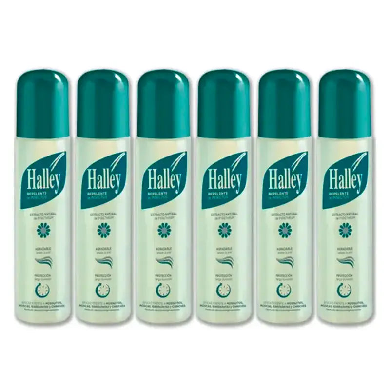 Halley – repelent proti hmyzu, balenie 6 x 250 ml
