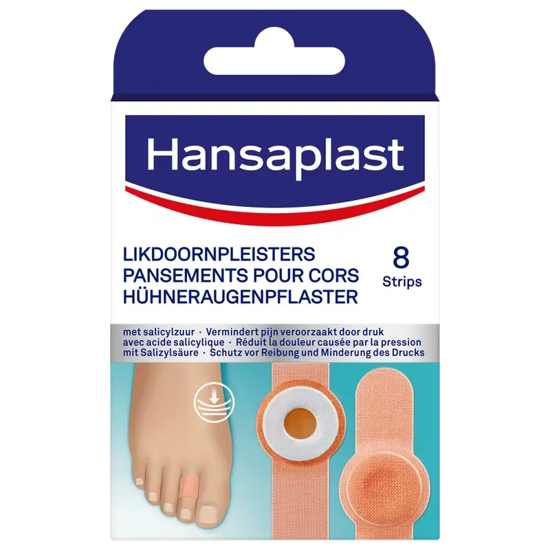 Hansaplast náplasť na mozole so salicylovou kyselinou, 8 kusov