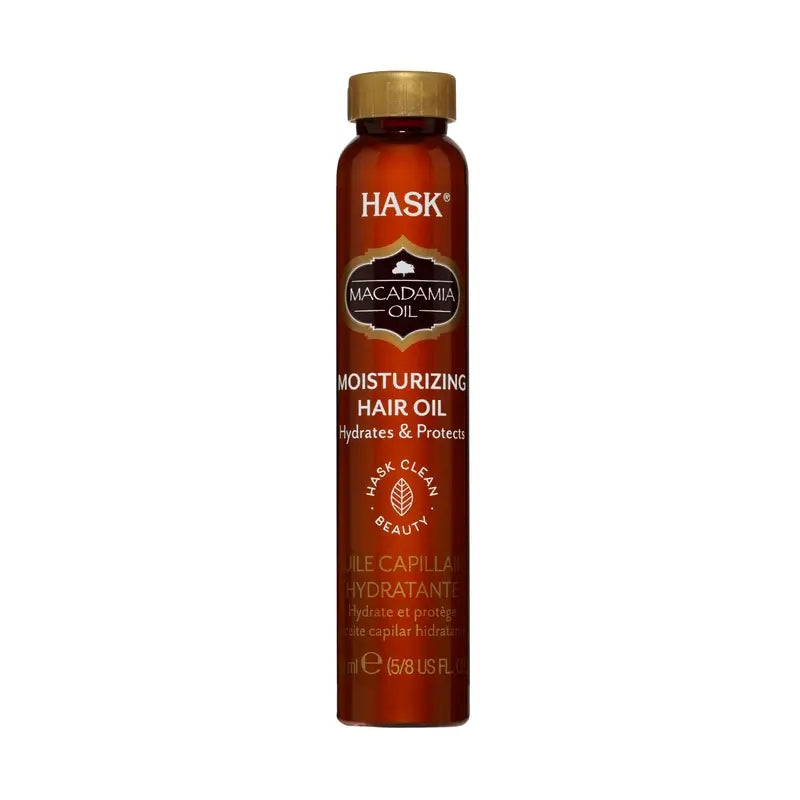 Hask Hydratačný olej s makadamovým olejom, 18 ml