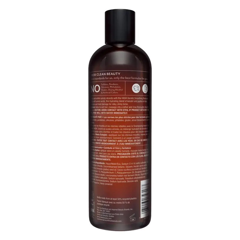 Hask šampón na jemné a hladké vlasy s keratínom a proteínmi, 355 ml