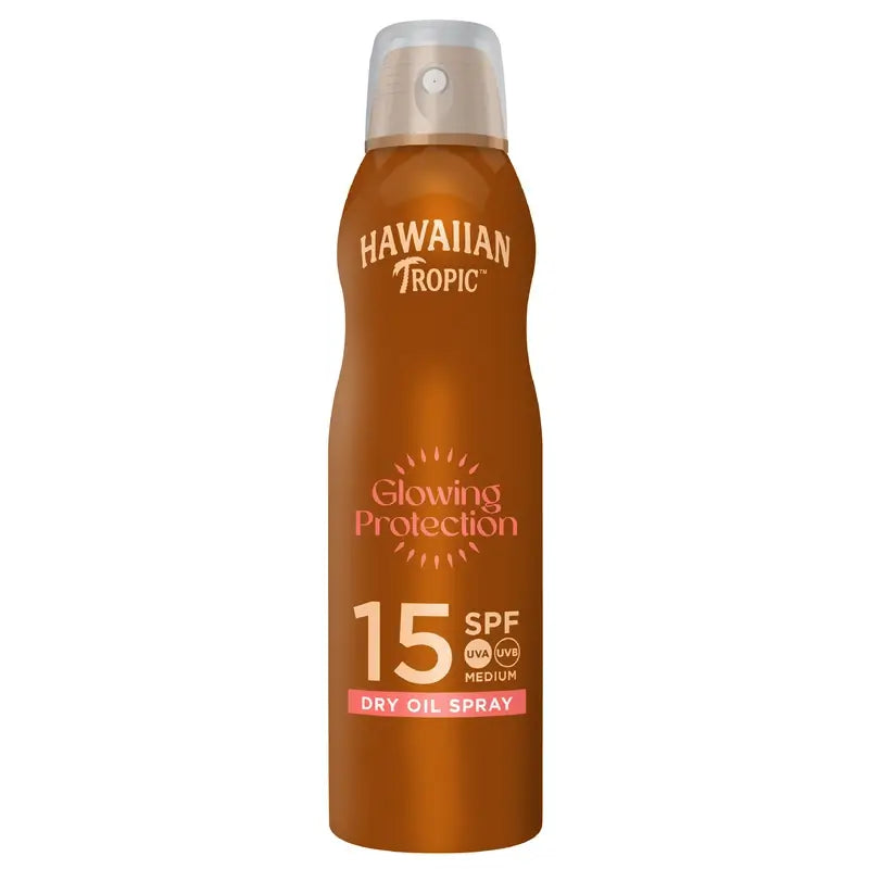 Hawaiian Tropic Olejový sprej Glowing SPF 15 180 ml