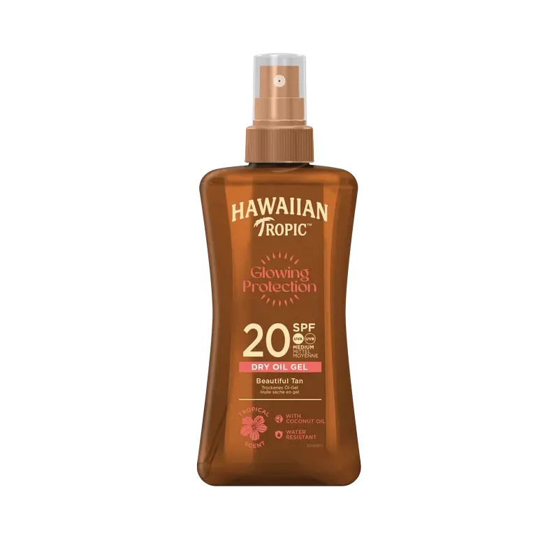 Hawaiian Tropic HT Glowing olej SPF 20, 200 ml