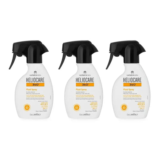 Heliocare 360º Fluid Spray SPF 50, 3 × 250 ml 