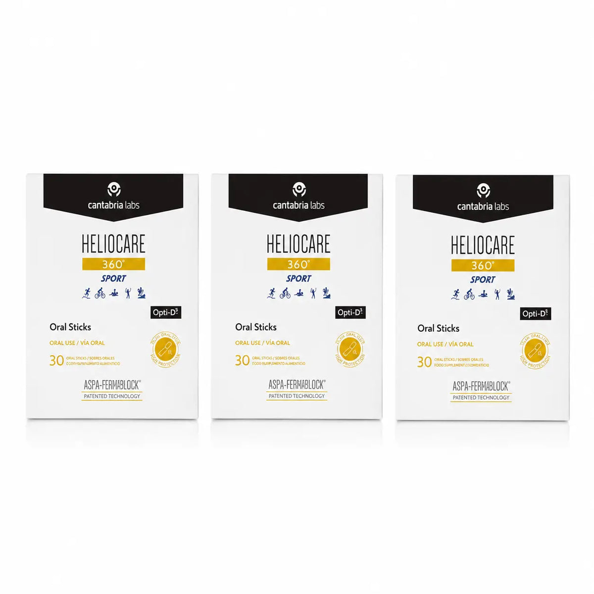 Heliocare 360º Sportsun 30 Sticks pack 3