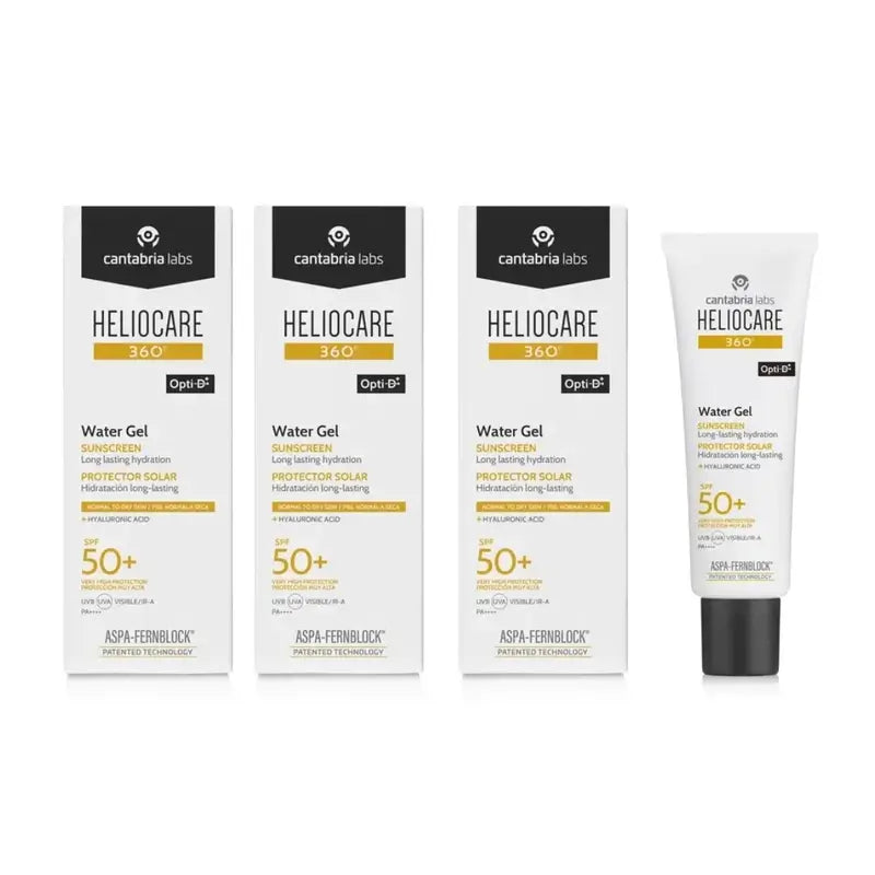 Heliocare 360° Water Gel SPF 50+, 3 × 50 ml 