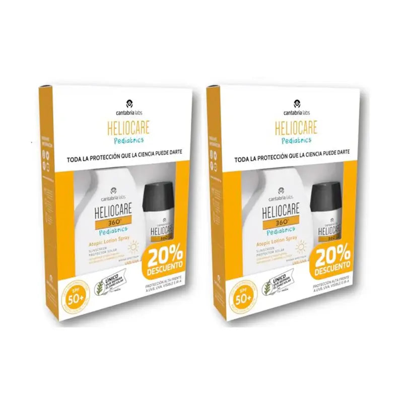 Heliocare Duplo 360° balenie Pediatric Mineral 50 ml + Atopic v spreji 250 ml