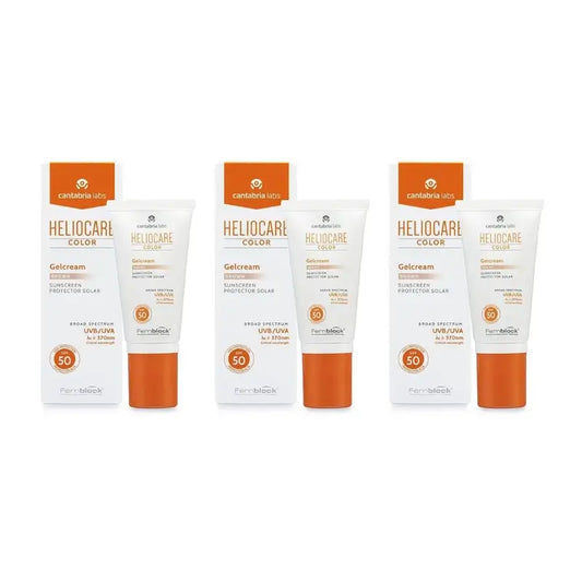 Heliocare Gelcream Color Brown SPF 50+, 3 × 50 ml 