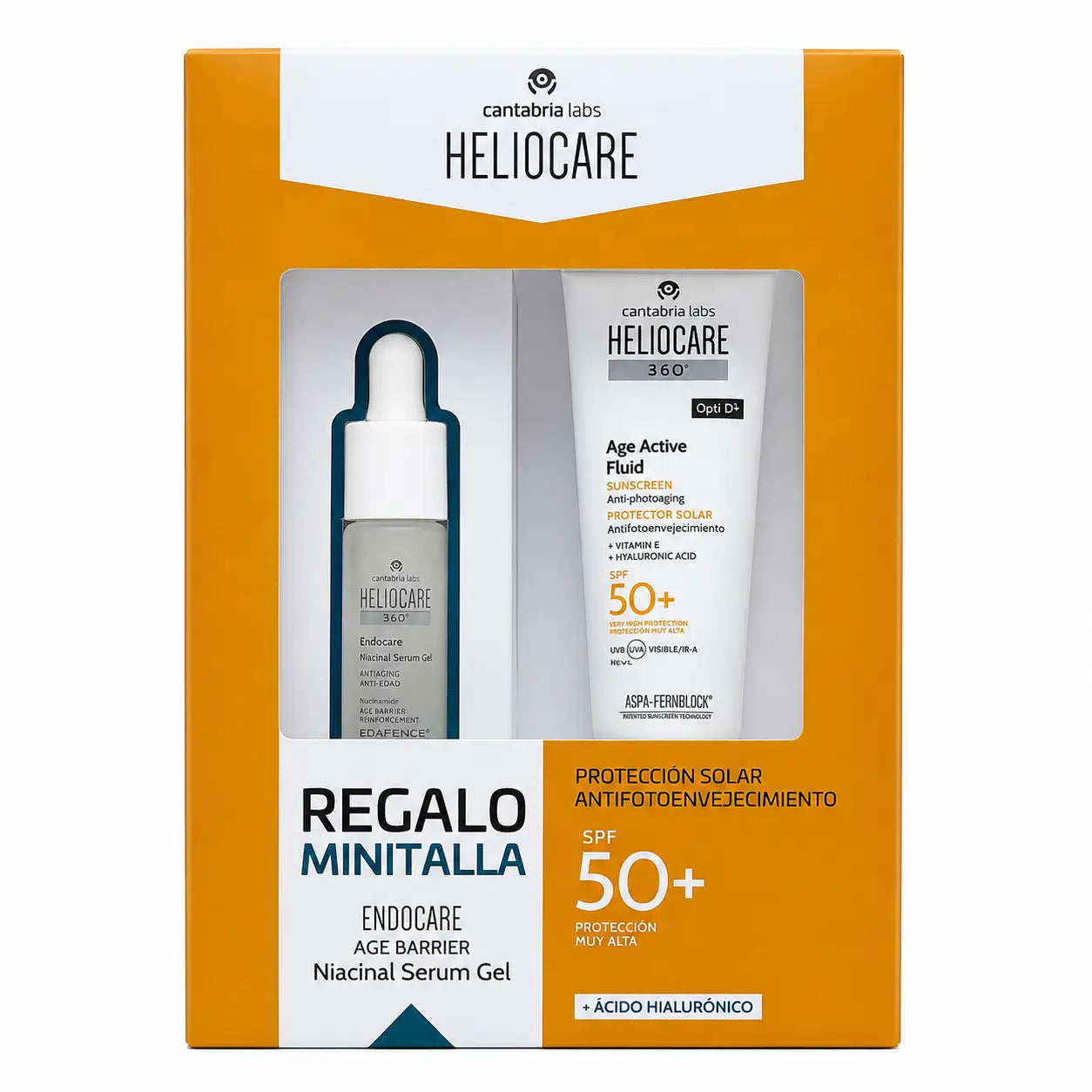 Heliocare Pack Helio 360 Age Active Fluid 50 ml + miniatúrne balenie Age Barrier 10 ml