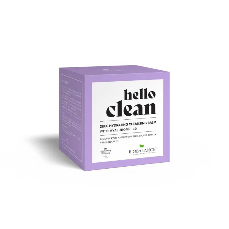 Hello Clean Bio Balance Hĺbkovo hydratačný čistiaci balzam s 3D kyselinou hyalurónovou, 100 ml