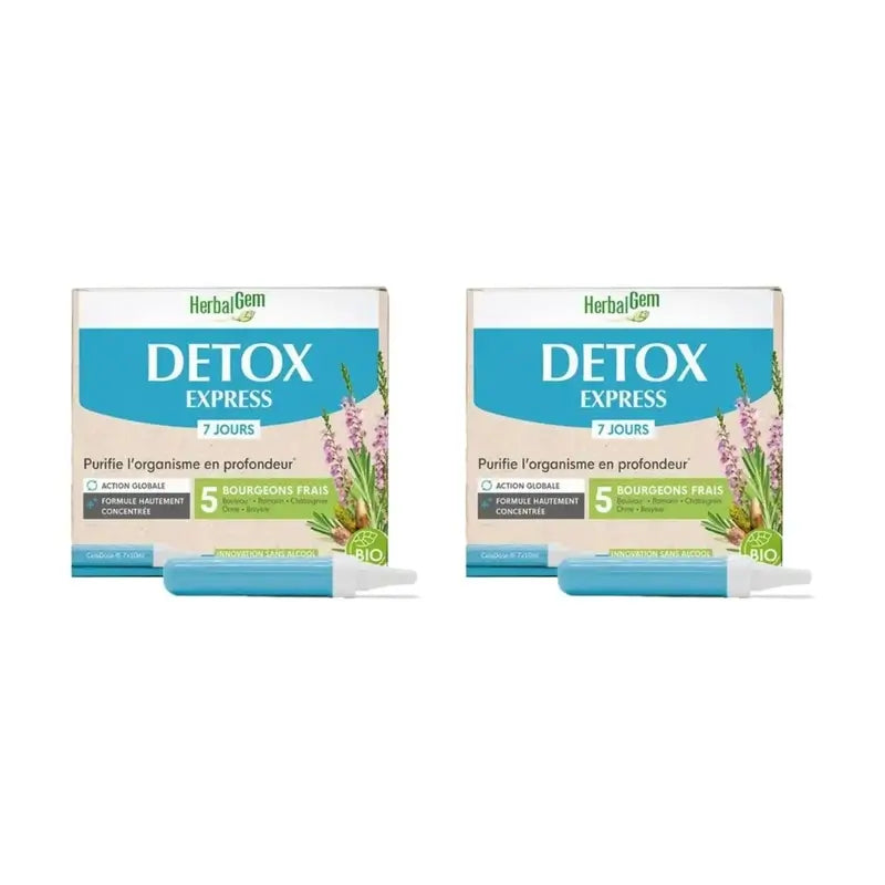 Herbalgem Detox Express, 7 × 10 ml, balenie po 2 ks