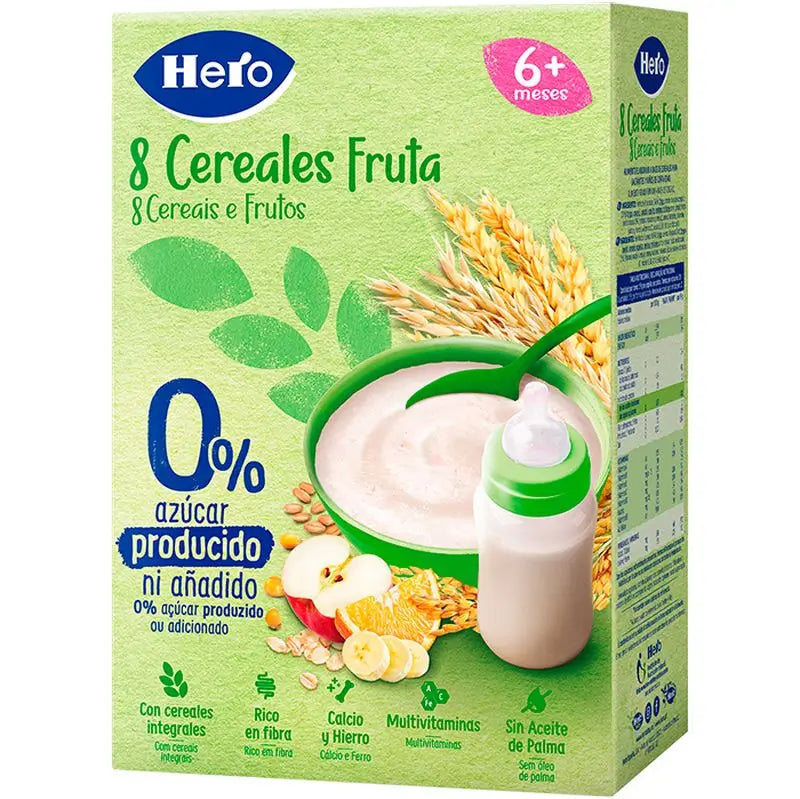 Hero Baby Obilná kaša  8 obilnín s ovocím 340 g