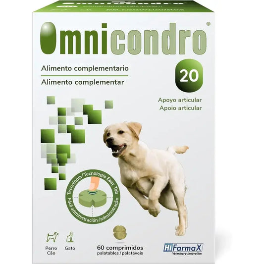 Omnicondro 20 – chondroprotektívny prípravok pre psov, 60 tabliet