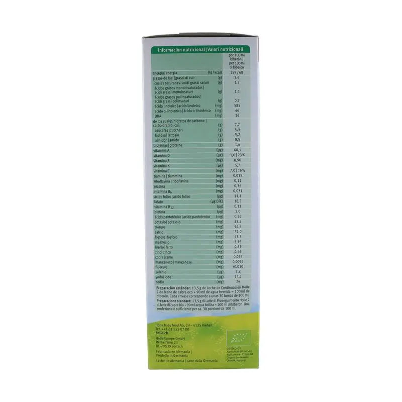 Holle Kozie mlieko pre pokračujúce kŕmenie 2, od 6 mesiacov, 400 g