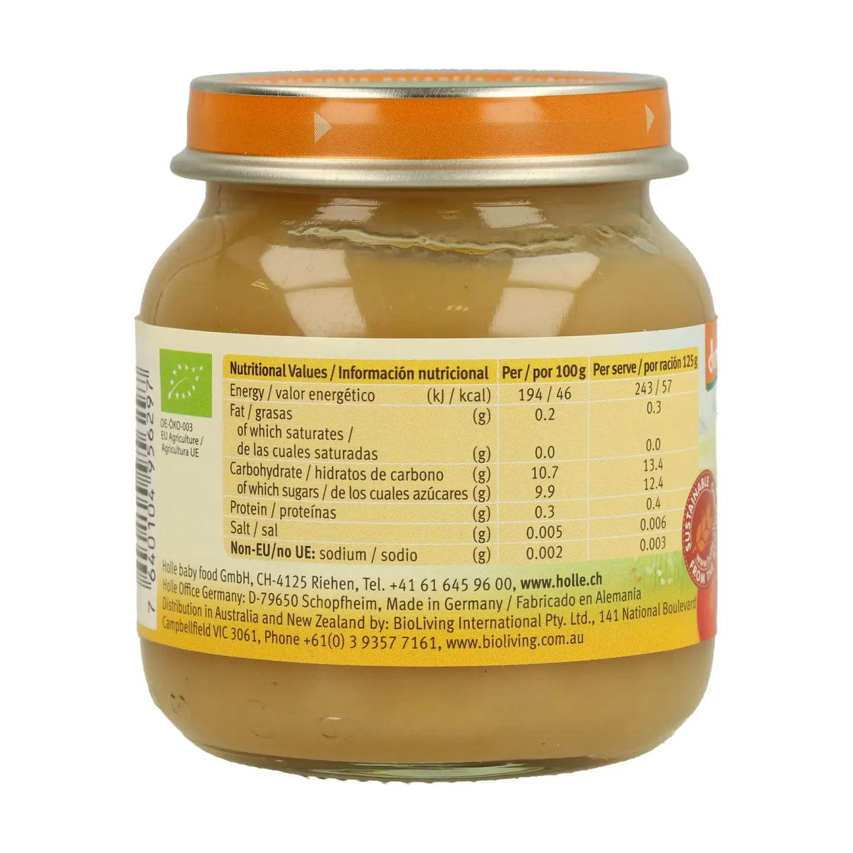 Holle – detská výživka 100 % jablko, 125 g
