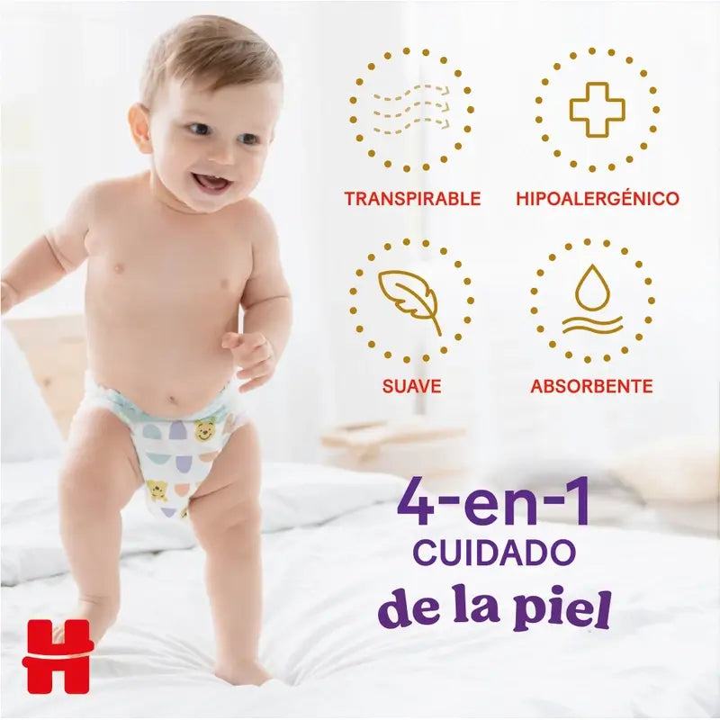 Huggies Extra Care veľkosť 4 (9–14 kg) detské plienky s nohavičkami Disney, 26 kusov