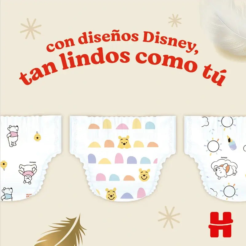 Huggies Extra Care veľkosť 2 (4–6 kg) detské plienky s motívom Disney, 160 kusov