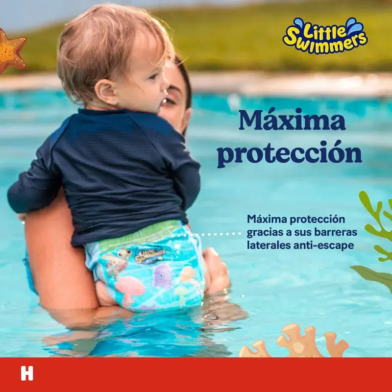 Huggies Little Swimmers veľkosť 2–3 (3 – 8 kg), plavecké plienky, 12 kusov